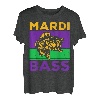 Mardi Barsch Fisch Pun, Mardi Gras Angeln, Largemouth Barsch T-Shirt