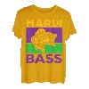 Mardi Barsch Fisch Pun, Mardi Gras Angeln, Largemouth Barsch T-Shirt