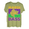 Mardi Barsch Fisch Pun, Mardi Gras Angeln, Largemouth Barsch T-Shirt