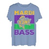Mardi Barsch Fisch Pun, Mardi Gras Angeln, Largemouth Barsch T-Shirt