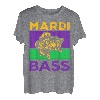 Mardi Barsch Fisch Pun, Mardi Gras Angeln, Largemouth Barsch T-Shirt