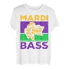 Mardi Barsch Fisch Pun, Mardi Gras Angeln, Largemouth Barsch T-Shirt