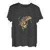 Kubistisches braunes Forellenangeln, coole Fischkunst, Malbekleidung T-Shirt