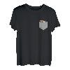 Lustiger Forellenfisch in der Tasche zum Angeln T-Shirt