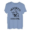 Fun Hooked on Fishing T-Shirt für Angler und Angler T-Shirt