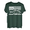 TUNA Angelrute mit amerikanischer Flagge 4. Juli USA T-Shirt