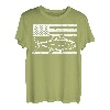 TUNA Angelrute mit amerikanischer Flagge 4. Juli USA T-Shirt