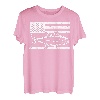 TUNA Angelrute mit amerikanischer Flagge 4. Juli USA T-Shirt