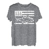 TUNA Angelrute mit amerikanischer Flagge 4. Juli USA T-Shirt