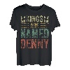 Lustiges personalisiertes Namensshirt Kings Are Named Denny T-Shirt