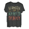 Lustiges personalisiertes Namensshirt Kings Are Named Denny T-Shirt