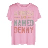 Lustiges personalisiertes Namensshirt Kings Are Named Denny T-Shirt