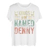 Lustiges personalisiertes Namensshirt Kings Are Named Denny T-Shirt