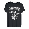 Captain Papa Sailor Fishing Bootfahren T-Shirt