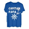 Captain Papa Sailor Fishing Bootfahren T-Shirt