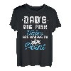 Fishing Fisherman Dad Immer auf den Punkt T-Shirt