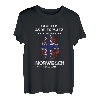 Tausche Arbeit gegen Norwegen Urlaub Flagge Skandinavien T-Shirt