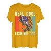 Angelzubehör Für Den Vatertag, Reel Cool Dad American Flag T-Shirt