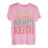 Lustiger personalisierter Name Shirt Kings Are Named Keith T-Shirt