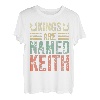 Lustiger personalisierter Name Shirt Kings Are Named Keith T-Shirt