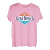 Vintage Seal Beach California Palmen CA Retro Surf T-Shirt