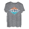 Vintage Seal Beach California Palmen CA Retro Surf T-Shirt
