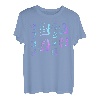 [Ich kann zweimal wieder verwandeln] Lustiges Schriftzug-T-Shirt, Herren, lustige Holografie, farbige Kalligraphie T-Shirt