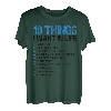 Fishing 10 Things I Want In Life Angelruten Spruch T-Shirt