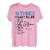 Fishing 10 Things I Want In Life Angelruten Spruch T-Shirt