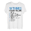 Fishing 10 Things I Want In Life Angelruten Spruch T-Shirt