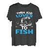 Dieses Kind liebt es, beim Angeln zu fischen T-Shirt