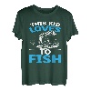 Dieses Kind liebt es, beim Angeln zu fischen T-Shirt