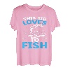 Dieses Kind liebt es, beim Angeln zu fischen T-Shirt