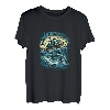 Angeln Delfin Angler Fischerfrau T-Shirt