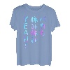 YEAH Lustiges T-Shirt mit Schriftzug, für Herren, lustige Holografie, farbige Kalligraphie T-Shirt