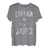 Herren Lustiges personalisiertes Bootsshirt mit Vorname Captain James T-Shirt