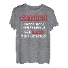 Herren Unter neuer Leitung im Ruhestand, Einzelheiten finden Sie unter Ehefrau, Lustig T-Shirt