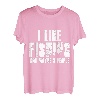 Ich mag Angeln und vielleicht 3 Leute Lustiges Angeln T-Shirt