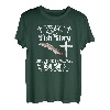 Lustige Nordhecht Angeln sogar Jesus Fisch große Mädchen T-Shirt