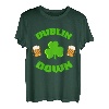 Dublin Down St. Patricks Day Geschenk für Herren, Biertrinkteam T-Shirt