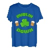 Dublin Down St. Patricks Day Geschenk für Herren, Biertrinkteam T-Shirt
