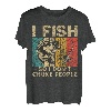 Lustige Vintage-Angelwitze, für Herren und Damen, Fischer, Barsch, Fisch T-Shirt