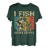 Lustige Vintage-Angelwitze, für Herren und Damen, Fischer, Barsch, Fisch T-Shirt