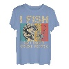Lustige Vintage-Angelwitze, für Herren und Damen, Fischer, Barsch, Fisch T-Shirt