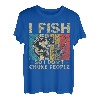 Lustige Vintage-Angelwitze, für Herren und Damen, Fischer, Barsch, Fisch T-Shirt