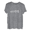 Karpfen Hecht Mann Carp Fishing Evolution Entwicklung T-Shirt