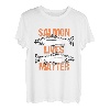 Lebende Lachs Materie Fisch Moskau T-Shirt