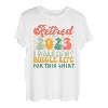 Im Ruhestand 2023 Ich habe mein ganzes Leben für Retirement gearbeitet Groovy T-Shirt