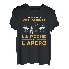 Herren Lustiges Angel-Zitat für einen Liebhaber Aperitif des Anglers T-Shirt