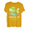 Where's The Hook Grün Niedliches Fisch-Design T-Shirt